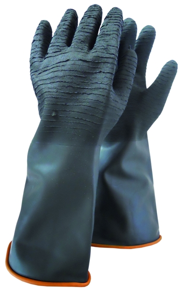 Ρουχα Εργασιας, φορμες εργασιας, στολες  της Γάντια ελαστικού βιομηχανικά 36cm σε συσκευασία 10 τεμ. (ΚΩΔ: 8000-051)