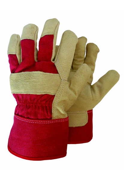 Ρουχα Εργασιας, φορμες εργασιας, στολες  της Γάντια δερματοπάνινα τύπου PASA σε συσκευασία των 10 τεμ. (ΚΩΔ: 8602-071)