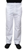 Ρουχα Εργασιας, φορμες εργασιας, στολες  της Παντελόνι λευκό με κουμπί και λάστιχο (ΚΩΔ: 1T106B)