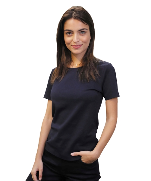 Ρουχα Εργασιας, φορμες εργασιας, στολες  της Γυναικείο κοντομάνικο μερσεριζέ t-shirt 145 γρ LUCAS (ΚΩΔ: 03185)