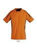 Ρουχα Εργασιας, φορμες εργασιας, στολες  της Unisex κοντομάνικη μπλούζα 140 γρ σε χρωματική αντίθεση (ΚΩΔ: 01638)
