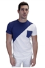 Ρουχα Εργασιας, φορμες εργασιας, στολες  της Ανδρικό t-shirt με oblique σχέδιο (ΚΩΔ: NEW005BH)