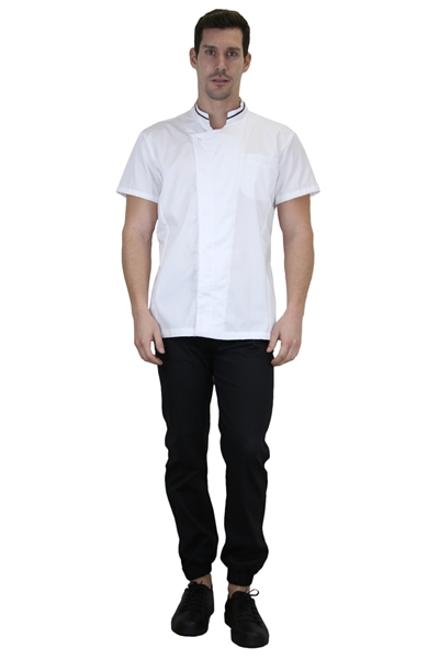 Ρουχα Εργασιας, φορμες εργασιας, στολες  της Σακάκι chef με ελαστική αεριζόμενη πλατη  (ΚΩΔ: MEX034)