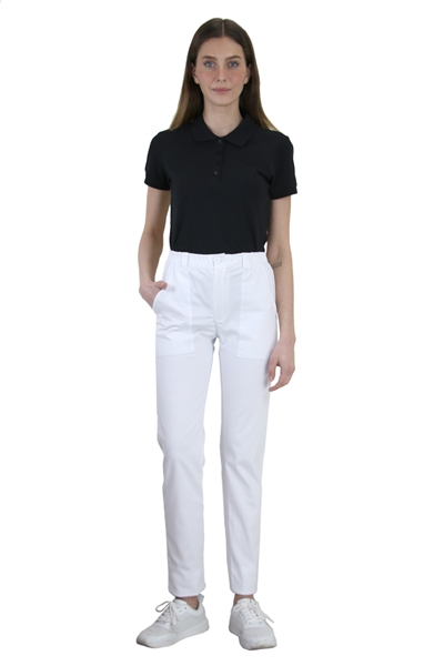 Ρουχα Εργασιας, φορμες εργασιας, στολες  της Παντελόνι unisex ελαστικό με κουμπί και λάστιχο (ΚΩΔ: 3T105)