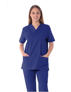 Ρουχα Εργασιας, φορμες εργασιας, στολες  της Unisex κουστούμι νοσηλευτικό σε χρώμα μπλε (ΚΩΔ: 2Z101)