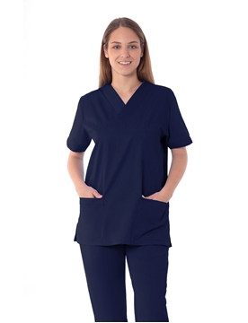 Ρουχα Εργασιας, φορμες εργασιας, στολες  της Unisex κουστούμι νοσηλευτικό σε χρώμα μπλε σκούρο (ΚΩΔ: 2Z108)