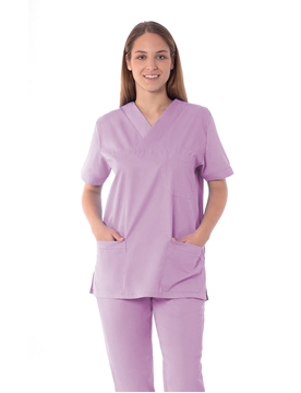 Ρουχα Εργασιας, φορμες εργασιας, στολες  της Unisex κουστούμι νοσηλευτικό σε χρώμα λιλά (ΚΩΔ: 2Z110)