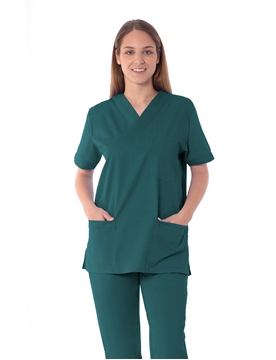 Ρουχα Εργασιας, φορμες εργασιας, στολες  της Unisex κουστούμι νοσηλευτικό σε χρώμα πετρόλ (ΚΩΔ: 2Z112)