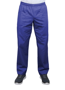 Ρουχα Εργασιας, φορμες εργασιας, στολες  της Παντελόνι με λάστιχο σε χρώμα μπλε (ΚΩΔ: 2T101)