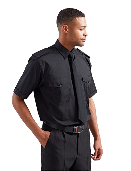 Ρουχα Εργασιας, φορμες εργασιας, στολες  της Ανδρικό πουκάμισο με επωμίδες κοντομάνικο (ΚΩΔ: PR212 COLORS)