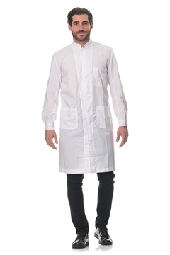 Ρουχα Εργασιας, φορμες εργασιας, στολες  της Μπλούζα με όρθιο γιακά και κουμπιά τρουκ (ΚΩΔ: 1B102K)