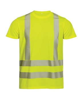 Ρουχα Εργασιας, φορμες εργασιας, στολες  της T-shirt φωσφορούχο με ανακλαστικές ταινίες (ΚΩΔ: PRT130)