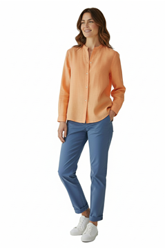 Ρουχα Εργασιας, φορμες εργασιας, στολες  της Πουκάμισο λινό Γυναικείο μακρυμάνικο (ΚΩΔ: PRPG-001)