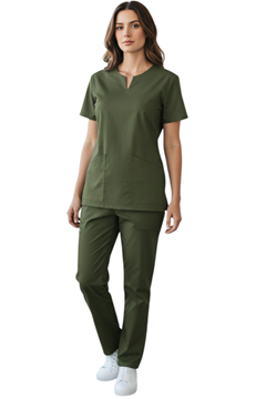 Ρουχα Εργασιας, φορμες εργασιας, στολες  της Γυναικείο κουστούμι slim fit  με ελαστικό ύφασμα (ΚΩΔ: PRN-001)