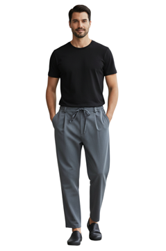 Ρουχα Εργασιας, φορμες εργασιας, στολες  της Παντελόνι με πιέτα και λάστιχο στη μέση (ΚΩΔ: PRT-005)