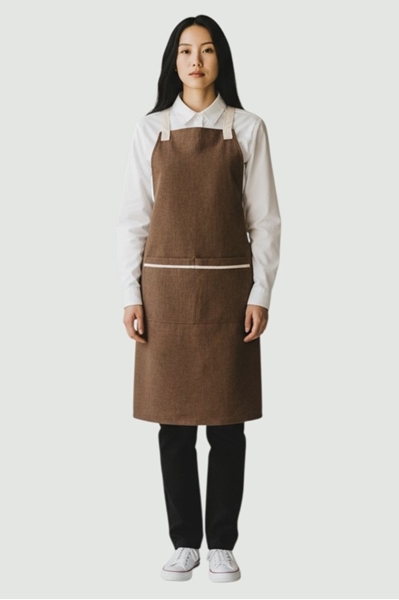 Ρουχα Εργασιας, φορμες εργασιας, στολες  της Ποδιά στήθους με χιαστή λουράκια δεσίματος (ΚΩΔ: 1PSA132)