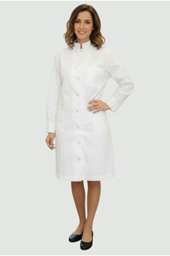 Ρουχα Εργασιας, φορμες εργασιας, στολες  της Ρόμπα ιατρική γυναικεία με όρθιο γιακά (ΚΩΔ: 1B121)