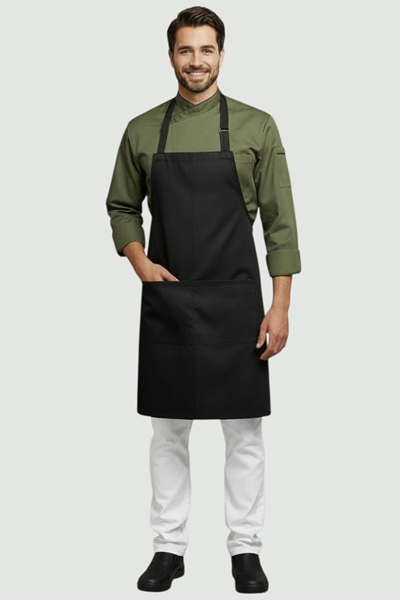 Ρουχα Εργασιας, φορμες εργασιας, στολες  της Ποδιά στήθους με διπλή τσέπη (ΚΩΔ: MEX3487)