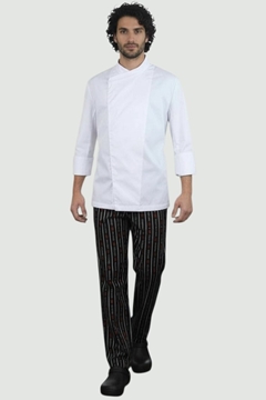 Ρουχα Εργασιας, φορμες εργασιας, στολες  της Σακάκι μαγείρου με ελαστική αεριζόμενη πλάτη (ΚΩΔ: 1S1142W)