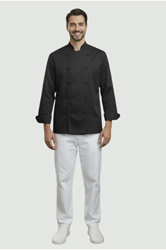 Ρουχα Εργασιας, φορμες εργασιας, στολες  της Σακάκι μάγειρα σταυρωτό με περαστά κουμπιά (ΚΩΔ: C834)