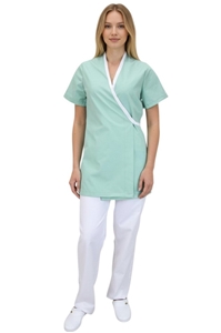 Ρουχα Εργασιας, φορμες εργασιας, στολες  της Μπλούζα γυναικεία κρουαζέ με κοντό μανίκι (ΚΩΔ: 1N1040)