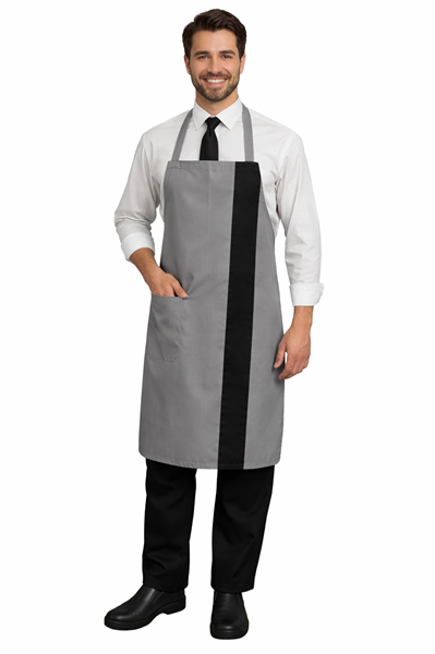 Ρουχα Εργασιας, φορμες εργασιας, στολες  της Ποδιά στήθους με διχρωμία (ΚΩΔ: 1A125)