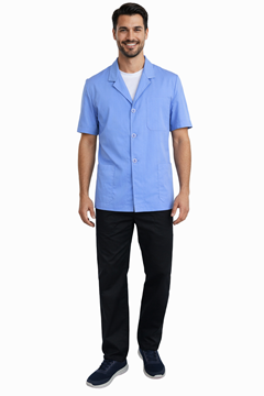 Ρουχα Εργασιας, φορμες εργασιας, στολες  της Σακάκι ανδρικό με πέτο γιακα κοντό μανίκι (ΚΩΔ: 1S1011)