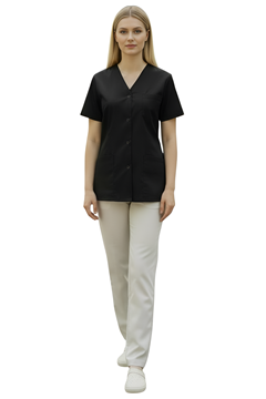 Ρουχα Εργασιας, φορμες εργασιας, στολες  της Σακάκι γυναικείο με V μαο γιακά και κόπιτσες (ΚΩΔ: 1S1191)