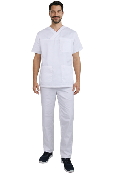 Ρουχα Εργασιας, φορμες εργασιας, στολες  της Κουστούμι νοσηλευτικό σε χρώμα λευκό (ΚΩΔ: 3Z111)