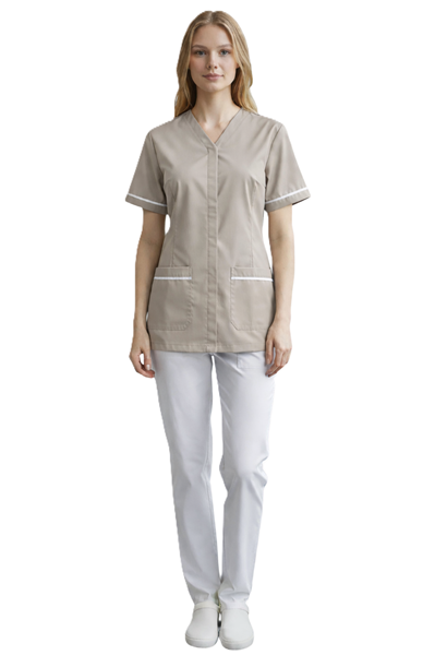 Ρουχα Εργασιας, φορμες εργασιας, στολες  της Σακάκι γυναικείο χωρίς γιακά (ΚΩΔ:PRK-003)