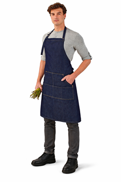 Ρουχα Εργασιας, φορμες εργασιας, στολες  της Ποδιά ολόσωμη τζιν (ΚΩΔ: PR126)