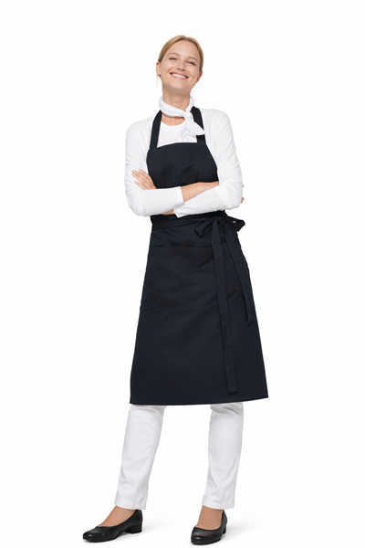 Ρουχα Εργασιας, φορμες εργασιας, στολες  της Μακριά ποδιά με τσέπες από 100% οργανικό βαμβάκι (ΚΩΔ: 03569)