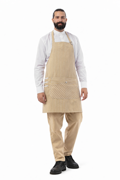 Ρουχα Εργασιας, φορμες εργασιας, στολες  της Ποδιά στήθους υφαντή - ριγέ CUBA (ΚΩΔ: 50-334-1)