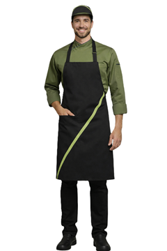 Ρουχα Εργασιας, φορμες εργασιας, στολες  της Ποδιά  στήθους με διχρωμία (ΚΩΔ: 1A312)