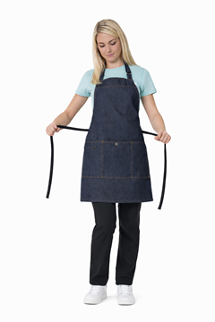 Ρουχα Εργασιας, φορμες εργασιας, στολες  της Τζιν ποδιά στήθους MOELLE (ΚΩΔ: 50-332-2)