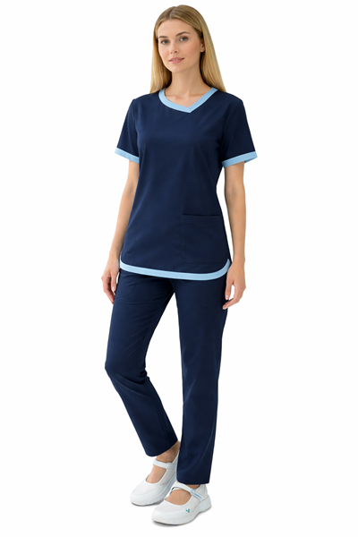 Ρουχα Εργασιας, φορμες εργασιας, στολες  της Μπλούζα με λοξό V (ΚΩΔ: PRK-005)