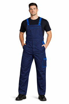 Ρουχα Εργασιας, φορμες εργασιας, στολες  της Φόρμα εργασίας με διχρωμία στις τιράντες (ΚΩΔ: F00046)