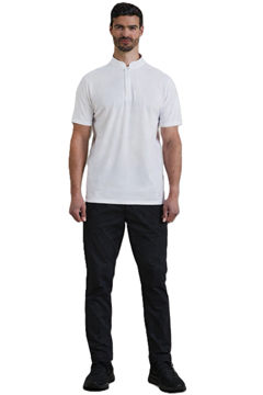 Ρουχα Εργασιας, φορμες εργασιας, στολες  της  Ανδρικό t-shirt με κουμπί 155γρ (ΚΩΔ: PR646 WHITE)