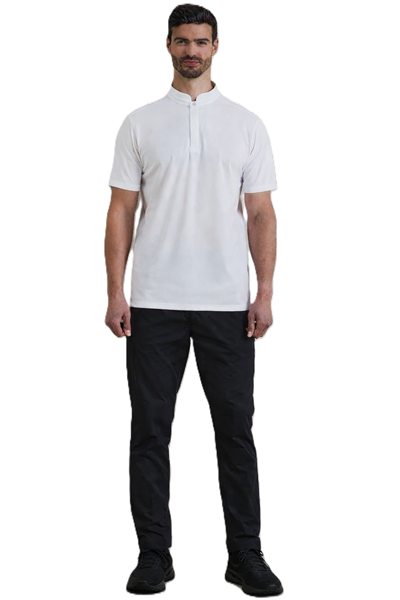 Ρουχα Εργασιας, φορμες εργασιας, στολες  της  Ανδρικό t-shirt με κουμπί 155γρ (ΚΩΔ: PR646 WHITE)