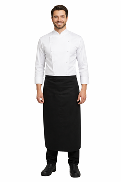 Ρουχα Εργασιας, φορμες εργασιας, στολες  της Ποδιά μάγειρα μισή με μπάσκα (ΚΩΔ: 1A119)
