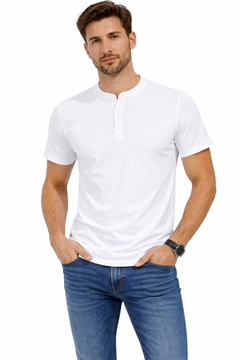 Ρουχα Εργασιας, φορμες εργασιας, στολες  της Unisex μπλούζε πικέ με ΜΑΟ γιακά ISLA (ΚΩΔ: 50-432-1)