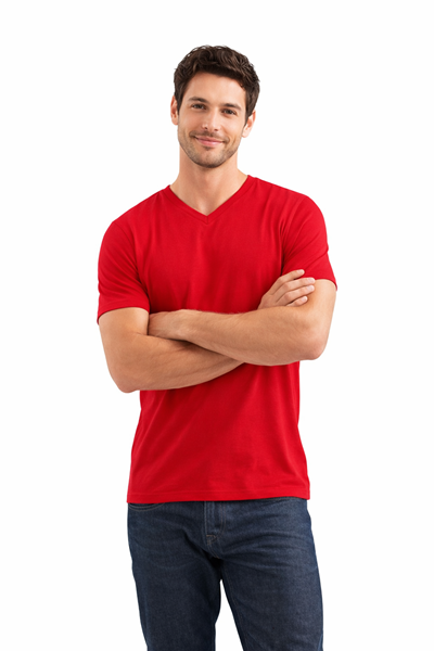 Ρουχα Εργασιας, φορμες εργασιας, στολες  της Unisex T-shirt με λαιμόκοψη "V" 150 γρ REGENT (ΚΩΔ: 04765)