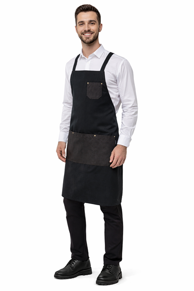 Ρουχα Εργασιας, φορμες εργασιας, στολες  της Ποδιά λαιμού με χιαστί λουριά στο λαιμό LATTE (ΚΩΔ: 50-202-5)